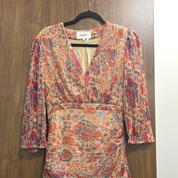 Ba&sh-NWT-Amelia Robe Wrap Red Rouge Dress-Size 2(please check measurements) - Picture 5 of 17